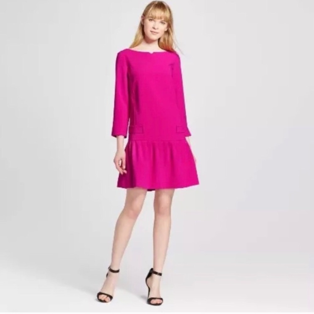 Victoria Beckham for Target Pink Midi Dress